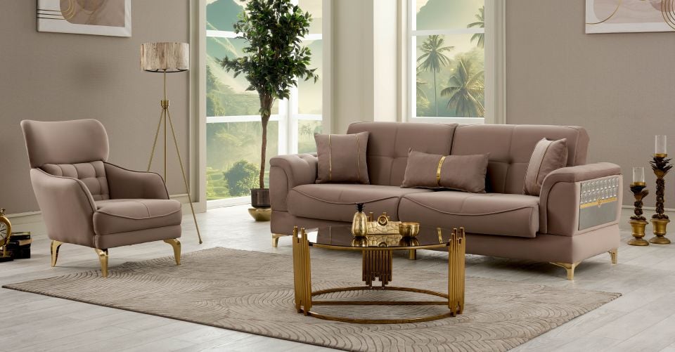 Lisa Kahve Maksi Takım